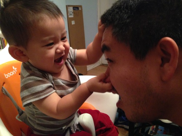 We enjoy all kinds of food, right Daddy?  Bring on the hot, bring on the bitter.